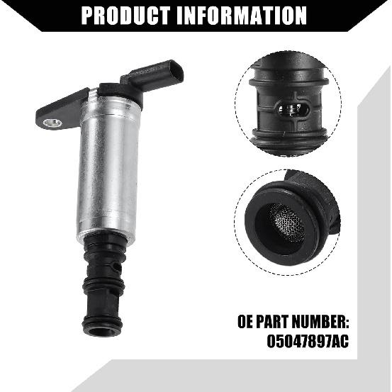No.05047897AC Car Variable Valve Lift Solenoid for Jeep Wrangler 2018-2022 for Chrysler Pacifica 2017-2022 / Front Variable Valve Timing/Durable / 1