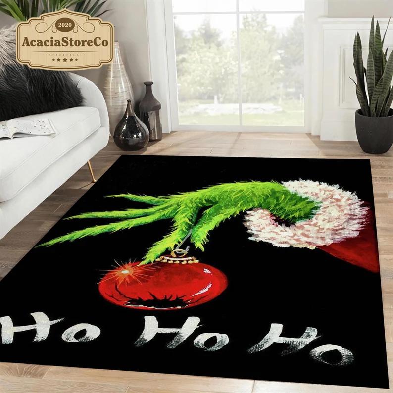 

Classic American Comedy Film Santa s Red Magic Ball Christmas Pattern Carpet Home Gift Non-Slip Floor Mat Home Decor Rug 40x60cm