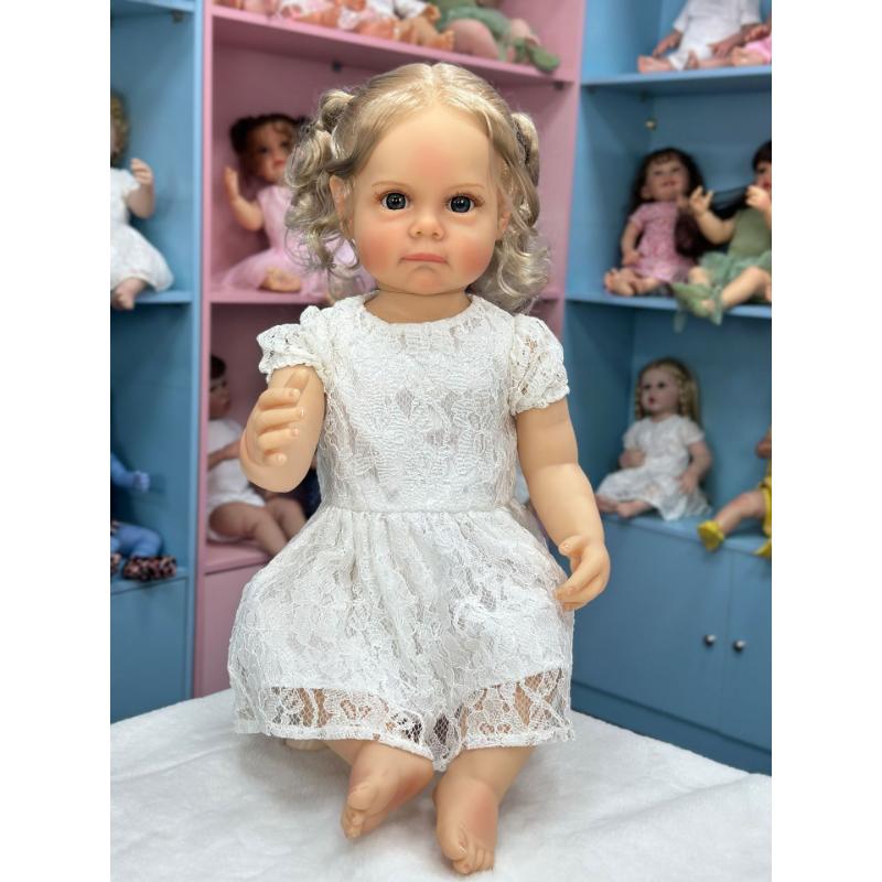 55cm lavável realista macio pintado à mão simulação bebê reborn boneca crianças acompanham brincar boneca