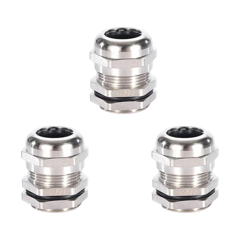 3pcs Erosion Resistant Cable Connector Quick Install Waterproof Fitting for Commercial Building Electrical Projects