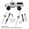 RC Car Parts: Metal Drive Shaft Gear Bridge Axle Differential Kit for WPL C14, C24, C34, C44, B14, B16, B24, B36 116 RC Cars. Aluminum Alloy Drive