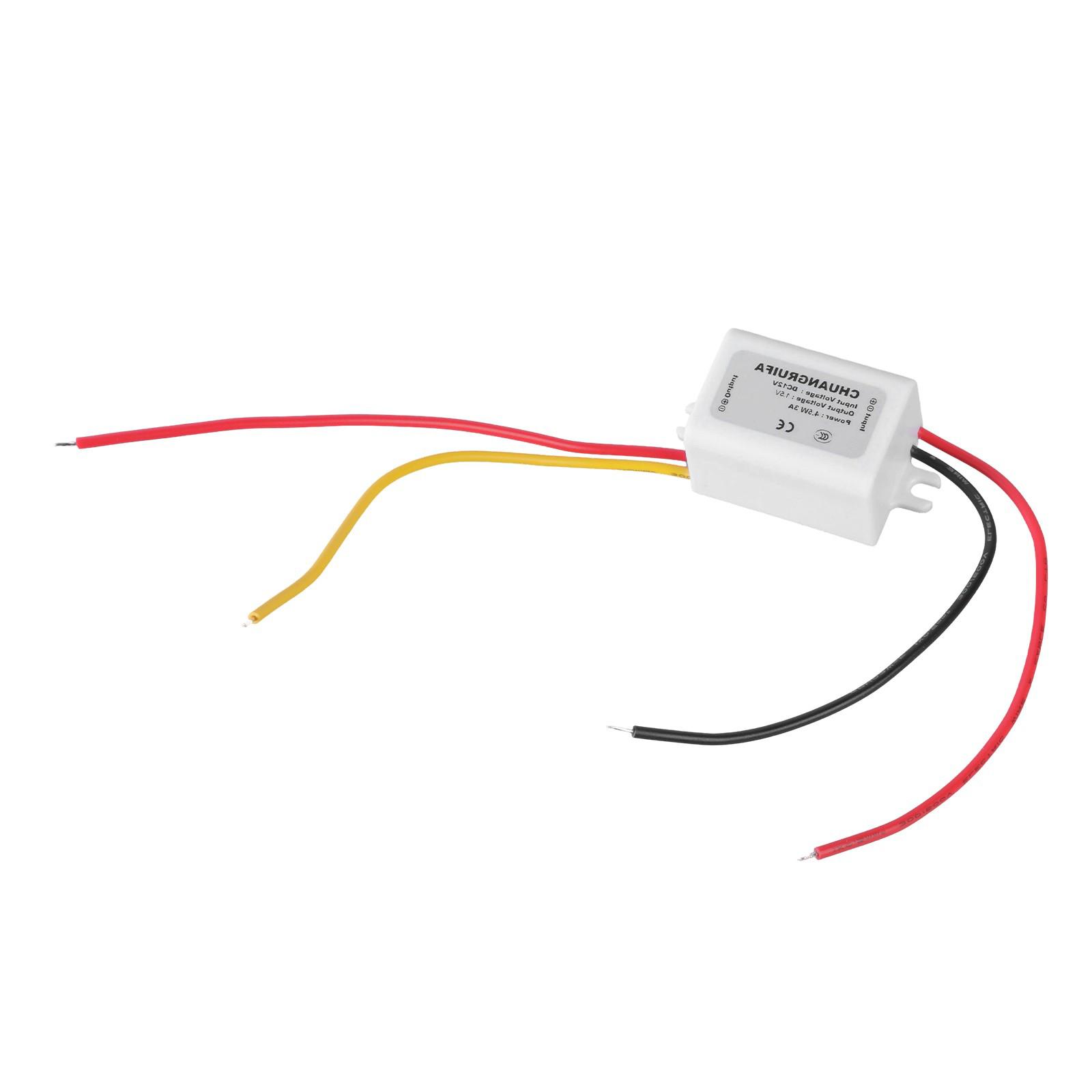 

Водонепроницаемые понижающие преобразователи IP68 12 В в 1,5 В 3 А 4,5 Вт Модуль преобразователей питания для автомобильного светодиодного дисплея, двигателя