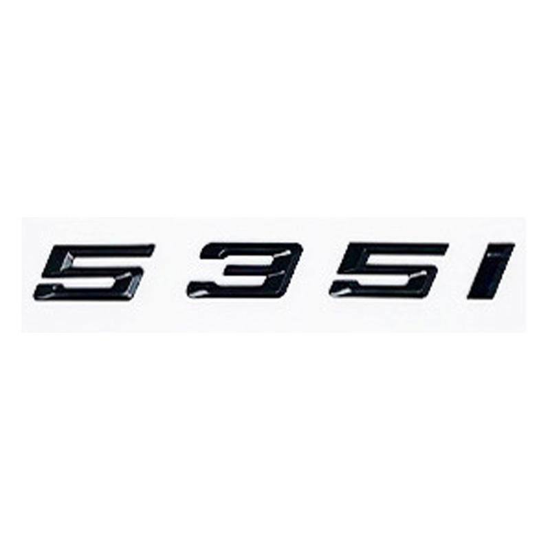 AAAOK1 Old Style Glossy Black Letter Emblem for BMW 5 Series E60 E61 F10 F11 G30 - 520i 523i 525i 528i 530i 535i 540i Trunk Logo Sticke