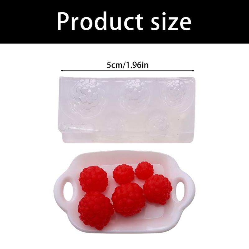 Flexibele Voedselveilige Siliconen Bessen Vorm Geschikt voor Eenvoudige Miniatuur Voedsel Creaties in Hars Kunst en Sieraden Maken