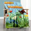 Biene Maja Customize Text Blanket Throw Customizable Blanket Ultra-Soft Versatile for Sofa Livingroom Bedding Chair Four Seasons Multipurpose