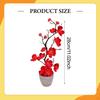 Artificial Potted Plum Blossom Fake Plants Multipurpose Bonsai Flower with for Indoor