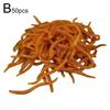 100/50PCS Fishing Lure Lifelike Fishy Smell Red Worms Soft Bait For Carp Bass Silicone Artificial Bait Fishing Accessories HOT