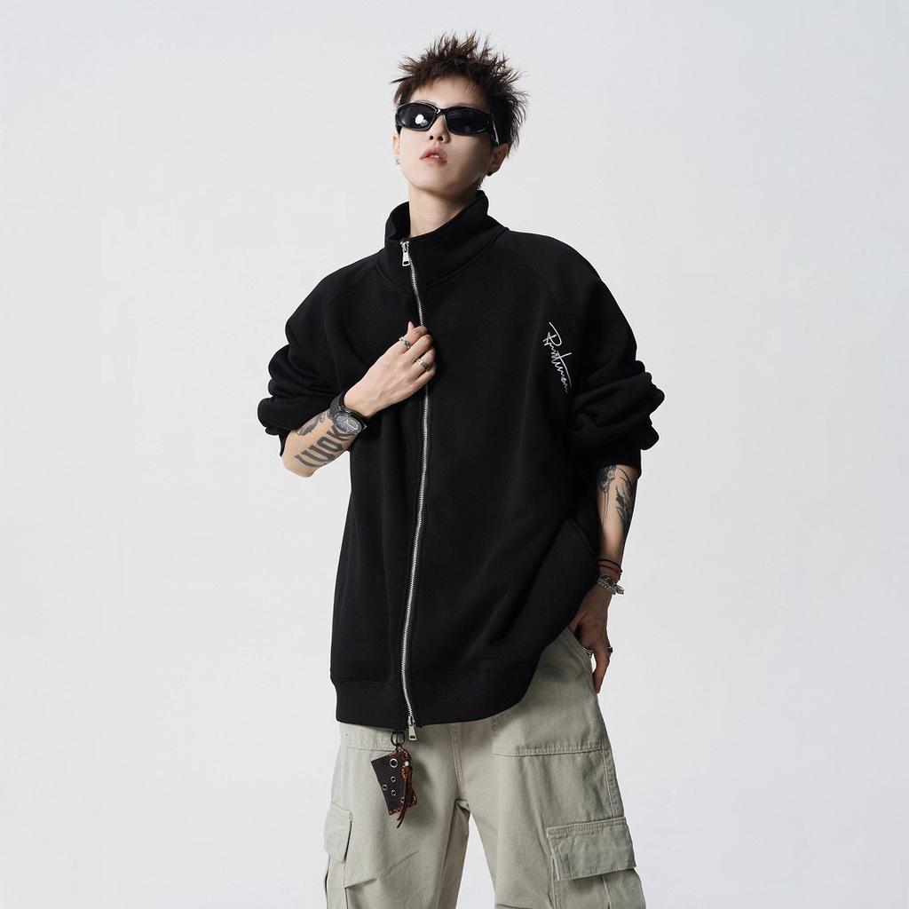 Cardigan Sweater Men's Winter Velvet Couple Coat Retro Casual Collar Jacket