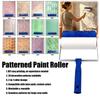 Texture Paint Tool Patterned Paint Roller Reusable Wall Painting Roller Cabinets Painting