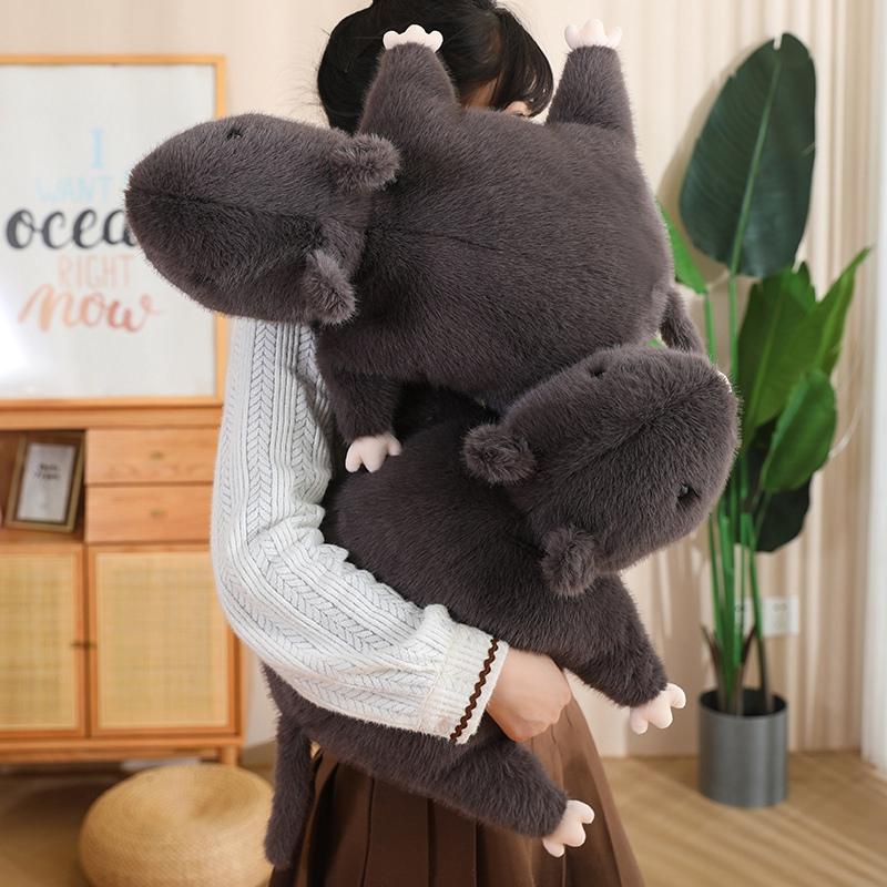 1pc 35-70cm Simulated Mouse Furry Soft Plush Mouse Plushy Doll Stuffed Rat Plush Animal Toys Peluche Mascot Gift Decor
