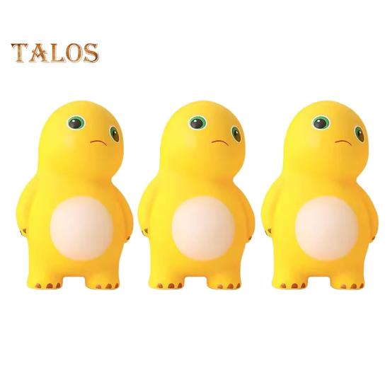 1/2/3Pcs Light-up Cartoon Dinosaur Squeeze Toy Stress Relief Glowing Dino Pinch Sensory Toy Kids Adults Stress Ball Animal Fidget Toy