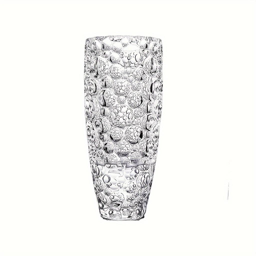 1pc 9.84'' Glass Bubble Style Vase Unique Bubble Decorative Vase-art Ornaments Vase-very Suitable For Home Decoration Table Flower Display Mantel Cott