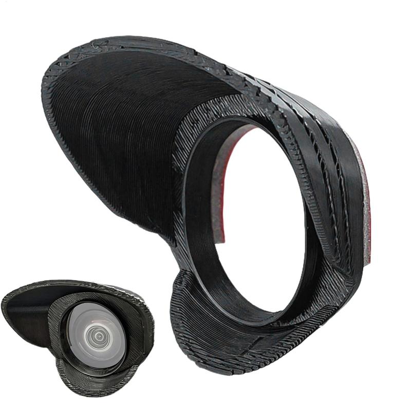 Car Backup Camera Rain Shield Adhesive Waterproof Curved Lens Hood Cars Rear View Backups Cameras Cover for Outdoor Driving