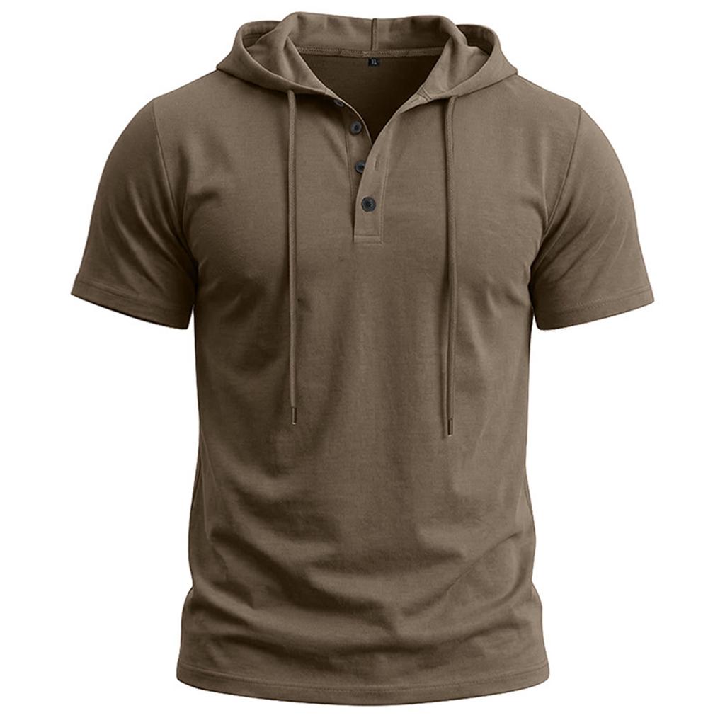 Herren Polohemden Kurzarm Mit Kapuze Klassische Passform Polohemden für Herren Stilvolle T-Shirts für Herren Übergroße T-Shirts für Herren