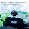 12V 24V LCD Digital Water Temp Gauge +26-40MM Adapter Joint Pipe Sensor with 10mm Temperature Sensor  for Motorcycle Truck Meter
