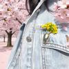 Bouquet Brooch Artistic Vase Shape Lightweight Alloy Insert Real Dried Flowers Decorative Brooch Wearable Flower Accessory