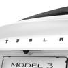 Tesla Model 3 Highland Rear Emblem Logo Sticker Premium Full PC Designed for Tesla Model 3 Accessories Black 2024-Present Decal, Coverage,
