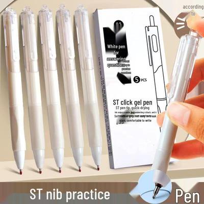 Schnelltrocknender schwarzer Druckstift, 0,5 mm Spitze für Studentenprüfungen & Unterschreiben