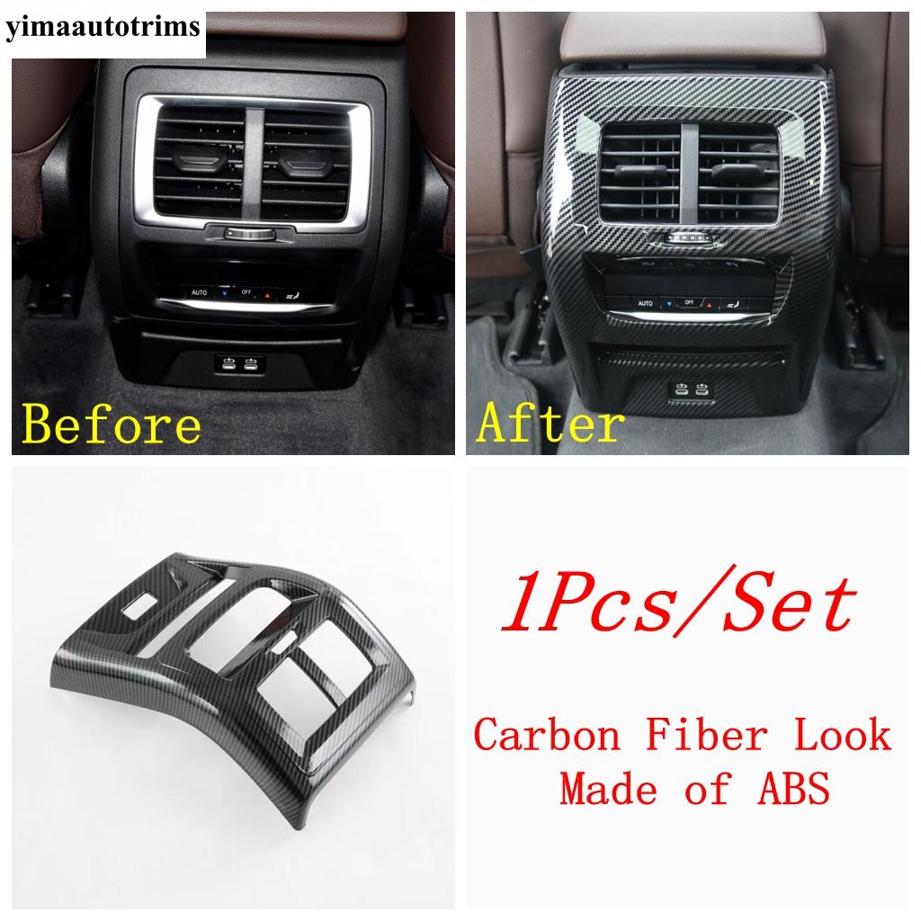Gear Panel / Dashboard Frame / Window Lift /Navigation Strip Cover Trim For BMW X3 iX3 X4 G01 Carbon Fiber Accessories