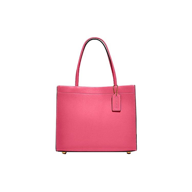 

Coach Cashin 22 Leather Tote Bag Women Tote Pink C8544-B4QDV Basic Set (Bag+Dust Bag)