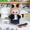 Labubu Doll Clothes Universal Fashion Handsome Leather Jacket Leather Jacket Doll Pendant Clothes