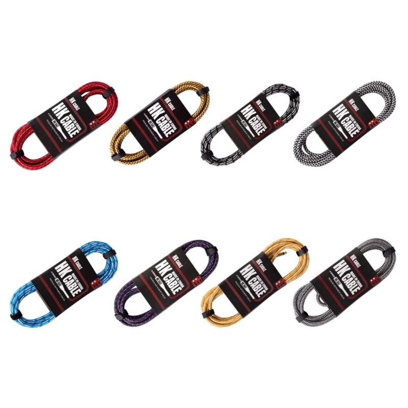 Guitar Cable Noise Reduction Cable Keyboard Cord Professional Guitar Cord Electric Instrument Cable Random Color