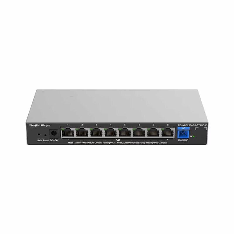 Ruijie RG-NBF2100S-8GT1SC-P 8-Port Gigabit Layer 2 Managed PoE Access Switch