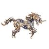 Unicorns Brooch Sturdy Metal Artistics Crafted Accessory for Fashionable Wardrobe Enhancement