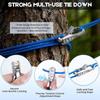 Heavy Duty Rope Tightening Tool with Non-Slip Roller Durable Rope Tensioner for Camping Hiking Tent Guyline Setup