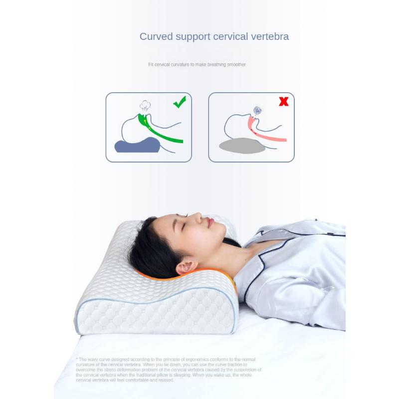 Long Pillow Memory Foam Bedding Pillow Neck Protection Slow Rebound Shaped Maternity Pillow For Sleeping Orthopedic Pillows