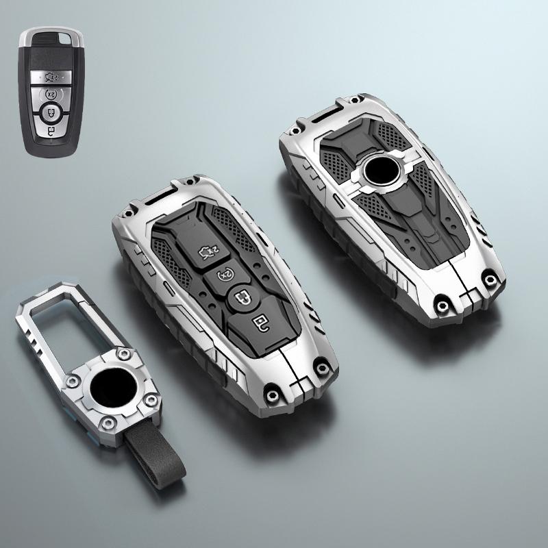 Zinc Alloy Car Key Case Cover Shell for Ford Mondeo Explorer Edge Expedition Fusion Mustang Focus C-Max S-Max Everest for Lincol