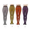 Collant a righe casual da donna Leggings a righe di Natale Collant lunghi fino alla caviglia Calze autoreggenti Accessorio per costume da festa