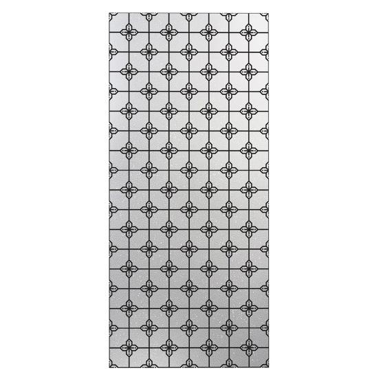 

Frosted Static Glass Sticker Geometric Butterfly Jigsaw Decorative Static Window Cling UV Sun Blocking Privacy Film for Home Office Bathroom Size#43