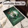 Crystal Velvet Rug Celtic FC Print Custom Name Text Floor Mat Home Decor