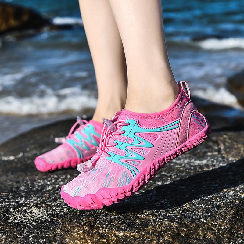 Breathable Children Wading Shoes Quick Drying Beach Water Sports Shoes Kids Non-slip Aqua Sneakers for Swimming Surfing Boating