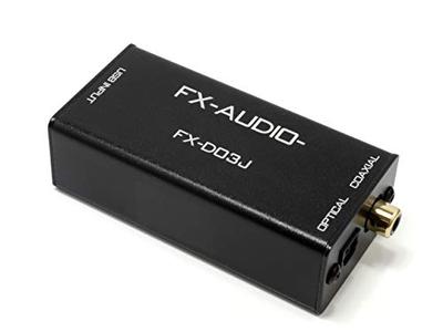 FX-AUDIO- FX-D03J USB Bus-Powered DDC Adds Optical and Coaxial Digital Outputs Via USB Connection, High-Resolution Compatible, Optical, Coaxial, 6-Mon