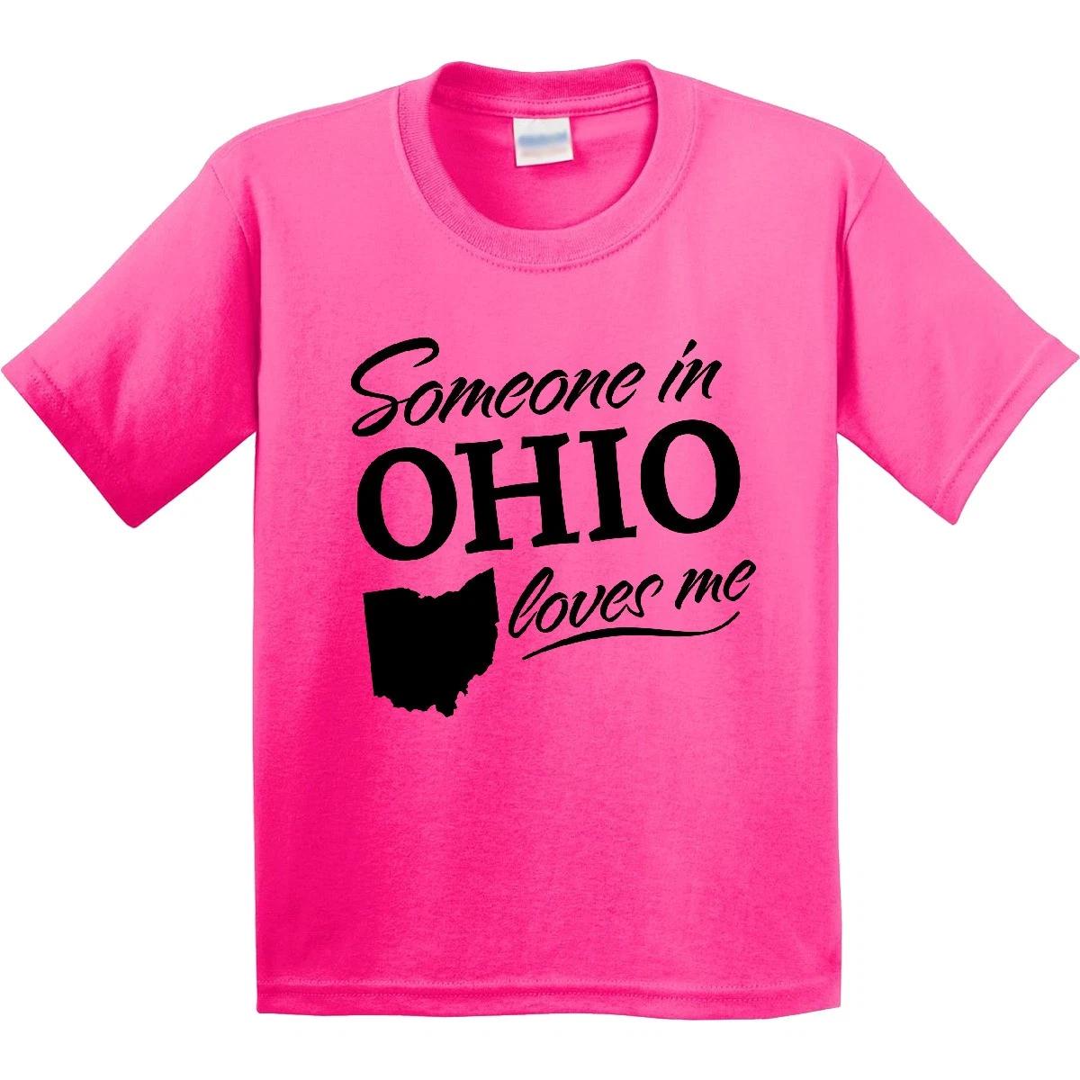

Inktastic Someone In Ohio Loves Me Youth T-Shirt Home Family Grandparents Kids 100