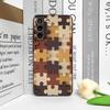 Stylish Artistic Puzzle Pattern Phone Case for Motorola Moto Edge 50 Fusion 40 30Neo G24 E14 G75 G85 G84 G54 5G Shockproof Cover