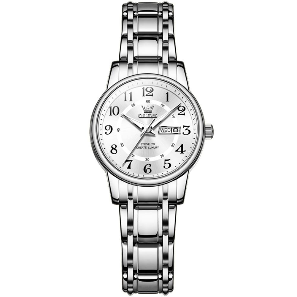 OLEVS 2891 Hot Sales Oem Reloj Wrist Watch Oem Custom Watch Digital Dial Gold Stainless Luxury Woman Sports Quartz Watch