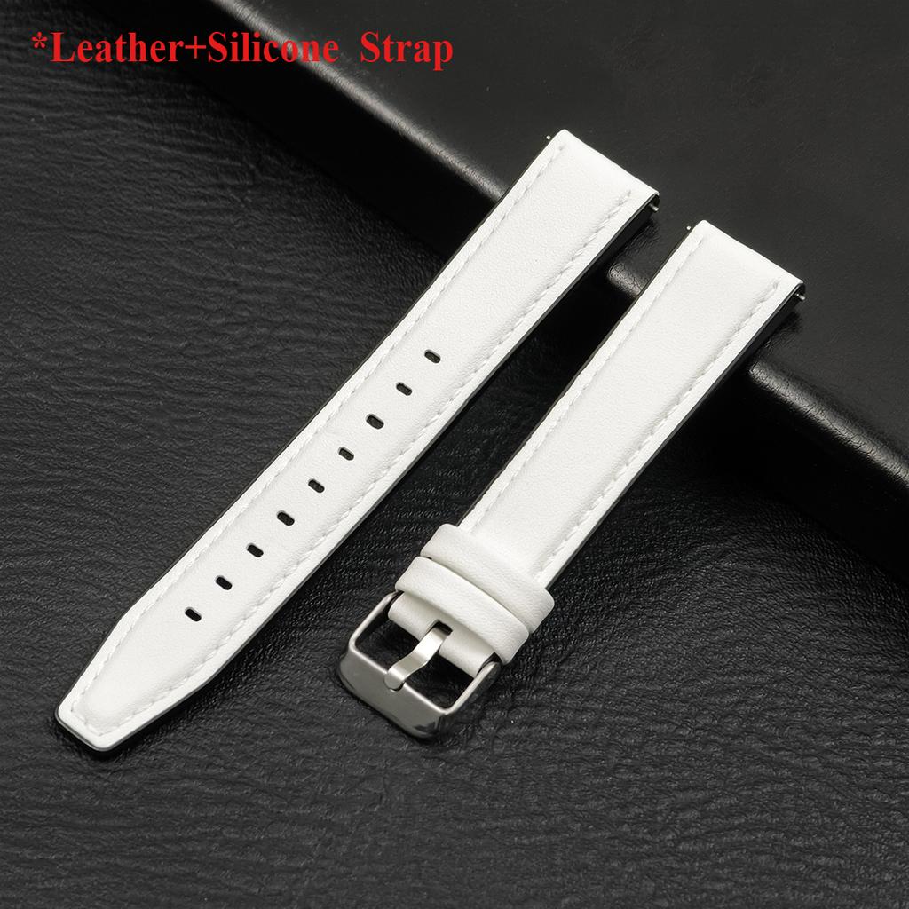 20mm 22mm Leather Strap for Samsung Galaxy Watch 7 6 5 4 40 44mm Gear Band Vintage Bracelet for Xiaomi Redmi Watch 5 Lite/Active