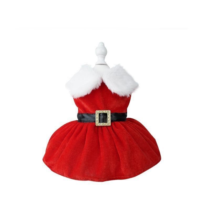 Pet clothes Christmas clothes Winter Claus classic dog Christmas dress Winter New Year holiday factory