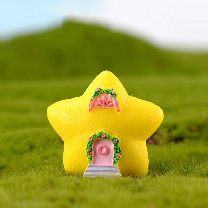 Φανταστικό Αστρικό Σπίτι Αστέρι Φεγγάρι Ήλιος Κήπος Νεράιδας Μινιατούρες Τεράρια Φιγούρα Μικρο-Τοπίο