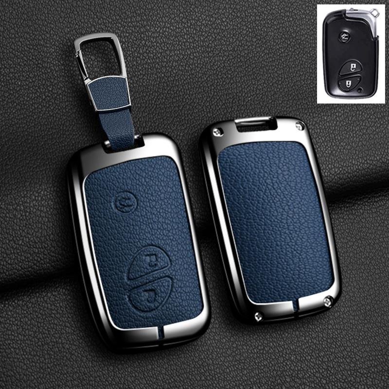 For Lexus Ct200H Gx400 Gx460 Is250 Is300C Rx270 Es240 Es350 Ls460 Gs300 450H 460H Zinc Alloy Leather Car Key Case Cover Keychain