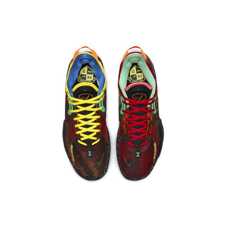 Nike PG 5 Mismatched Multi Men Sneakers Black University-Red Yellow-Strike CW3143-006