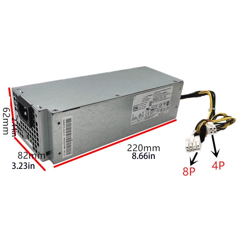 8pin 180W Replacement Power Supply 100-240V 50 60hz for ell 3040 5040 7040 180ES-00 180NS-00 180ES-00 L180ES-00