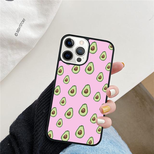 Funny Floral Avocado Mobile Phone Cases Cover For iPhone 17 Air 16 15 14 12 13 11 Pro MAX Apple Plus Coque