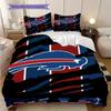 Buffalo Bills Fan Art Bedding(1 * Duvet Cover + 2 * Pillowcase, Without core)Bedding Set Duvet Cover and Pillowcase Soft and Comfortable Bedding