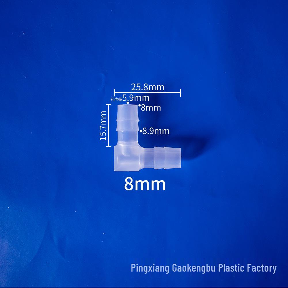 L-Shaped Elbow Plastic Connector Fittings, 90° Right Angle Pipe Accessories