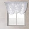 Sheer Rod Pocket Window Valance Drape with Delicate Laces and Beads for Adding Elegances To Any Room