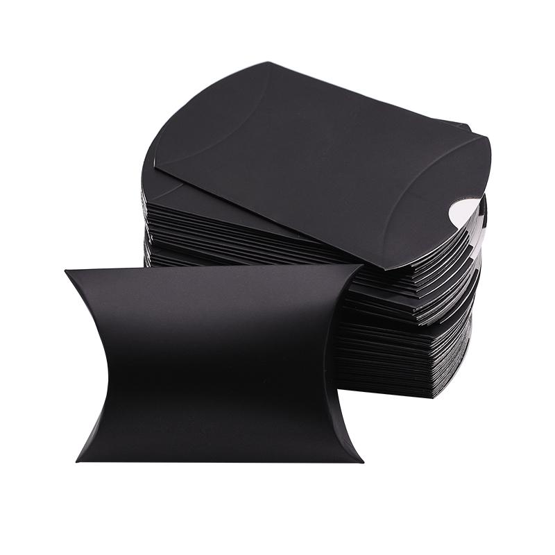 10/20/30Pcs Pillow Candy Box Kraft Paper Christmas Gift Packaging Boxes Candy Bags Wedding Favors Birthday Party Decorations